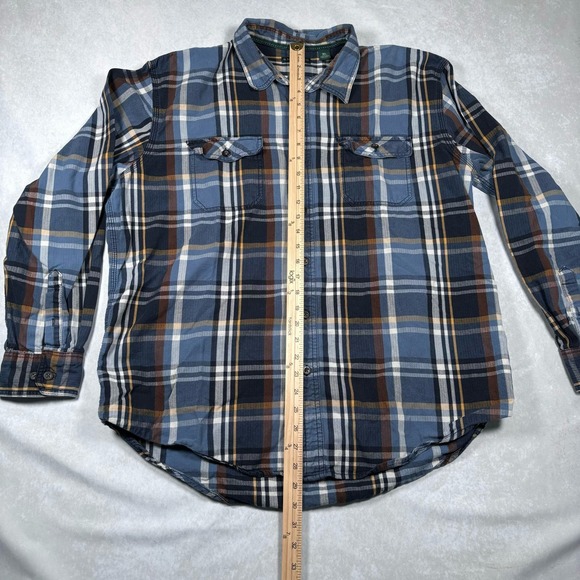 G.H. BASS & CO. Mens XL Plaid Mid-Weight Long Sleeve Button Up Shirt - Picture 4 of 6